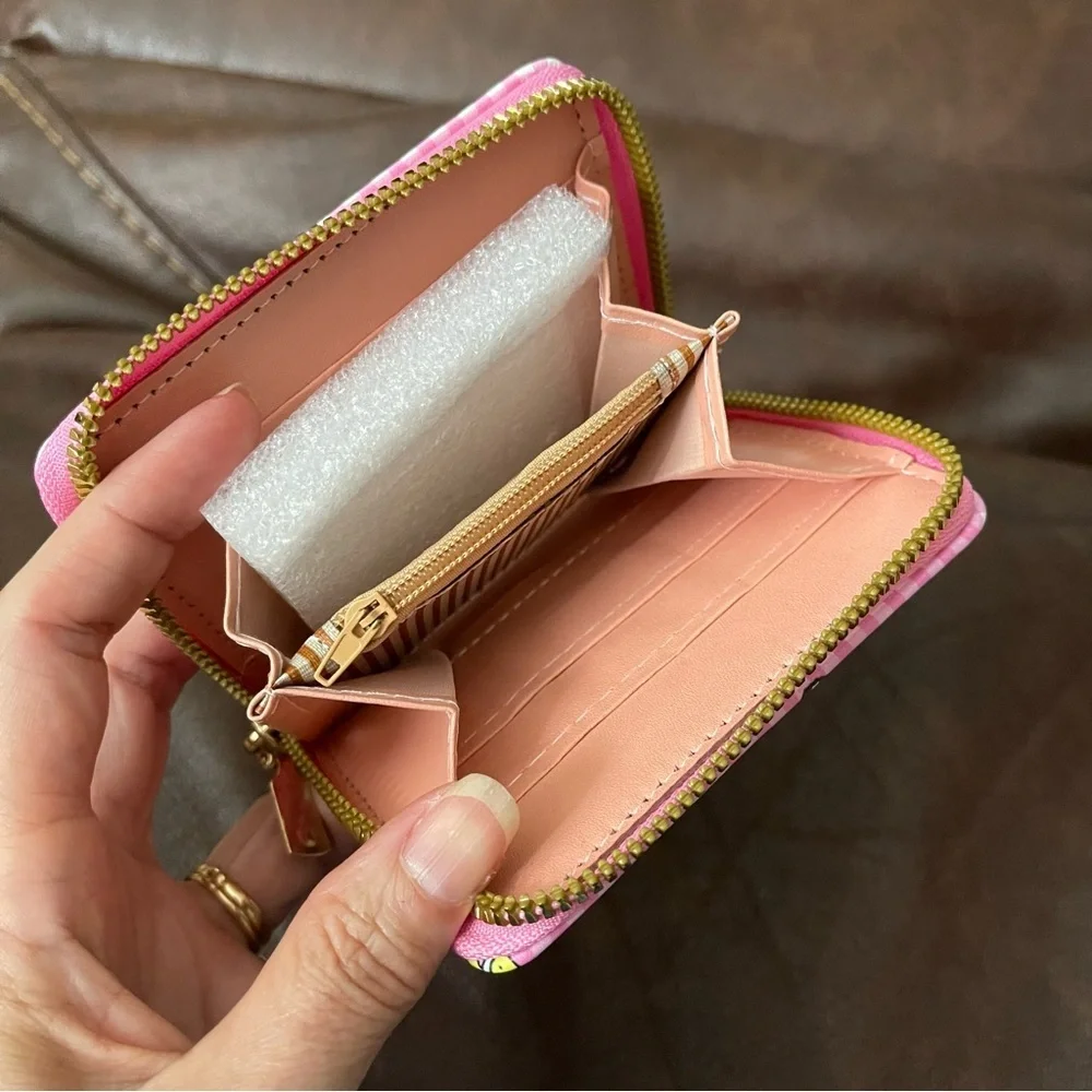 Hello Kitty fashion Wallet coin card round zip wallet Bag Cartoon Cat Cute New